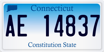 CT license plate AE14837