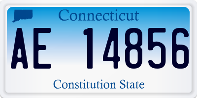 CT license plate AE14856