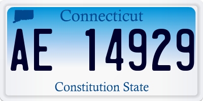 CT license plate AE14929