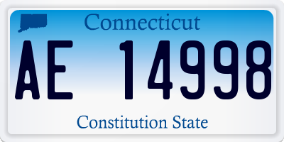 CT license plate AE14998