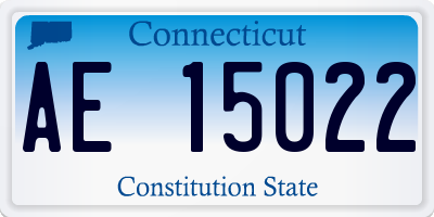 CT license plate AE15022