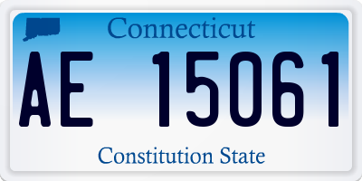 CT license plate AE15061