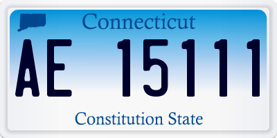 CT license plate AE15111