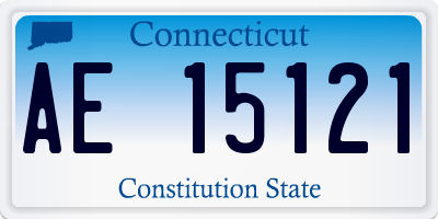CT license plate AE15121