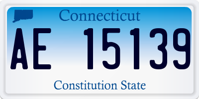 CT license plate AE15139