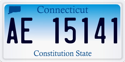 CT license plate AE15141