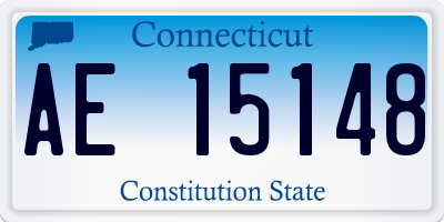CT license plate AE15148