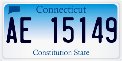 CT license plate AE15149