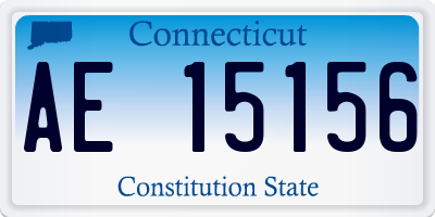 CT license plate AE15156