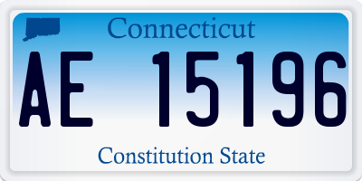 CT license plate AE15196