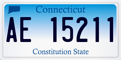 CT license plate AE15211
