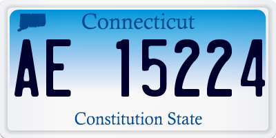 CT license plate AE15224
