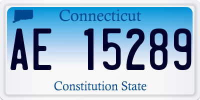 CT license plate AE15289