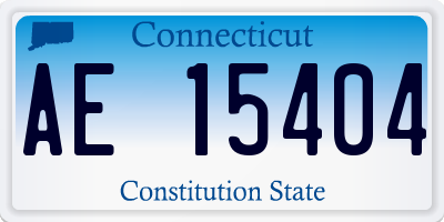 CT license plate AE15404