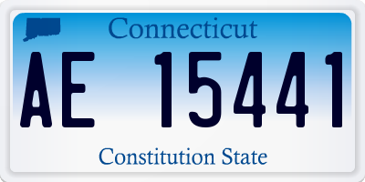 CT license plate AE15441