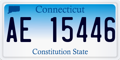 CT license plate AE15446