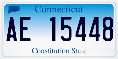 CT license plate AE15448