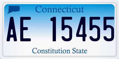 CT license plate AE15455