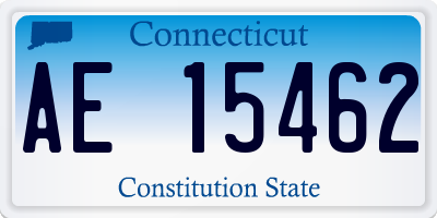 CT license plate AE15462