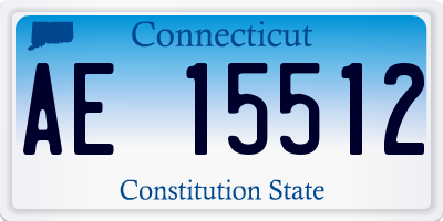CT license plate AE15512