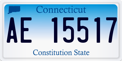 CT license plate AE15517
