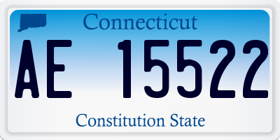 CT license plate AE15522