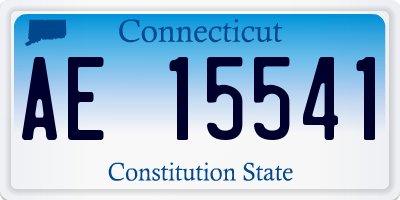 CT license plate AE15541