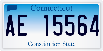 CT license plate AE15564