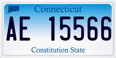 CT license plate AE15566