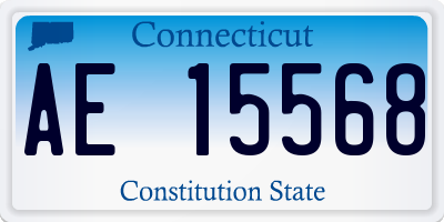CT license plate AE15568