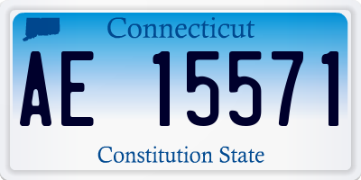CT license plate AE15571