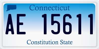 CT license plate AE15611