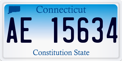 CT license plate AE15634