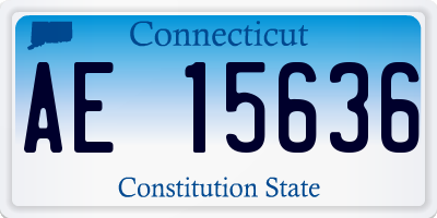 CT license plate AE15636