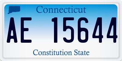 CT license plate AE15644