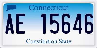 CT license plate AE15646