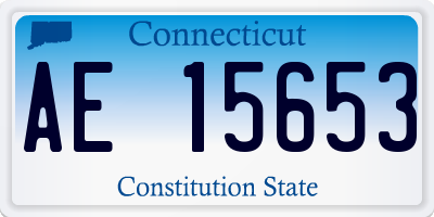 CT license plate AE15653