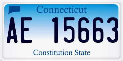 CT license plate AE15663