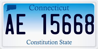 CT license plate AE15668