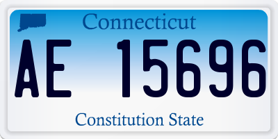 CT license plate AE15696