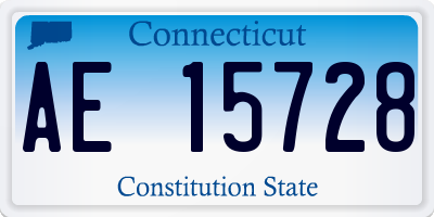 CT license plate AE15728