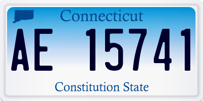 CT license plate AE15741