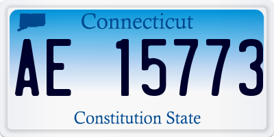 CT license plate AE15773