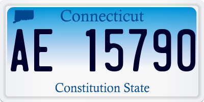 CT license plate AE15790