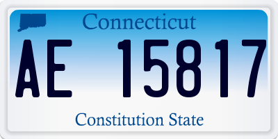 CT license plate AE15817
