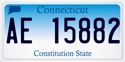 CT license plate AE15882
