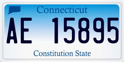 CT license plate AE15895