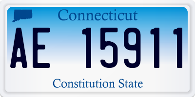 CT license plate AE15911
