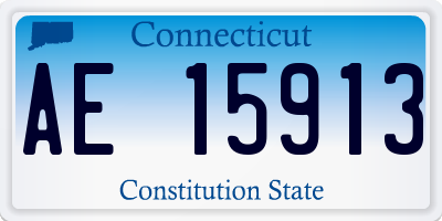 CT license plate AE15913