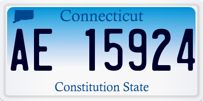 CT license plate AE15924